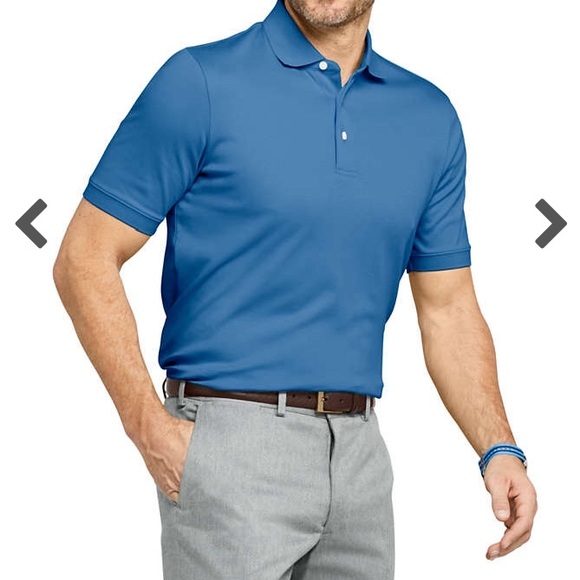 Lands' End Shirts Lands End Short Sleeve Blue Polo Shirt Poshmark